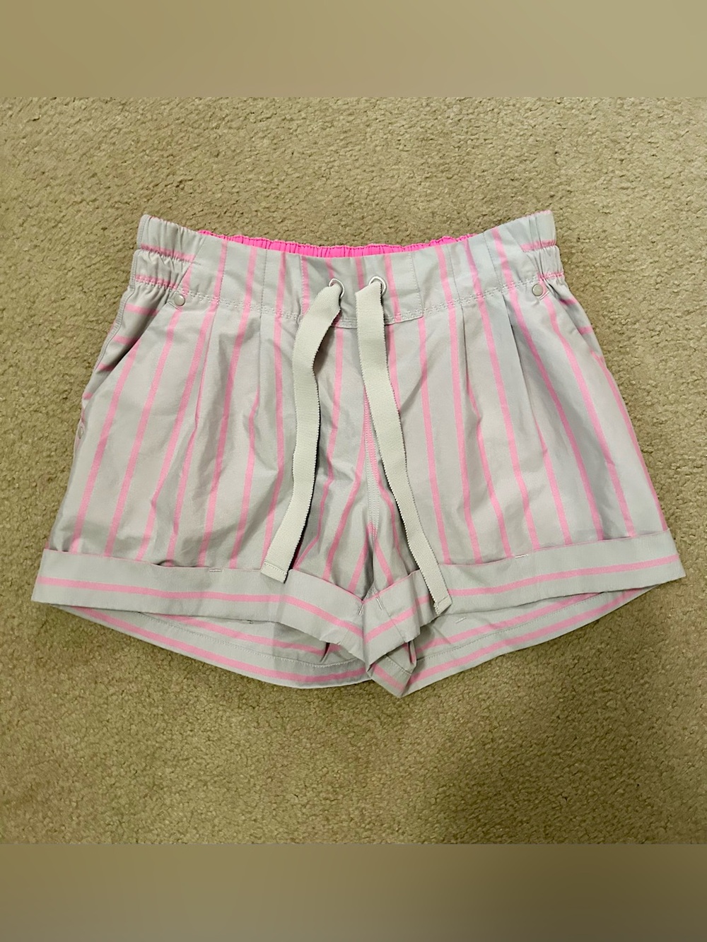 Lululemon Spring Break Away Short *Deauville Stripe Pow Pink*